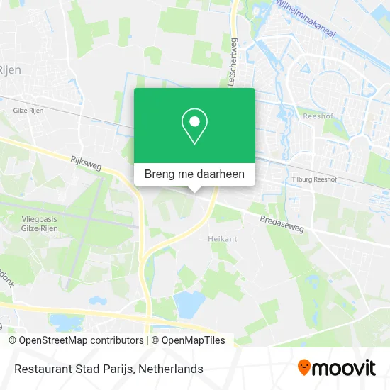 Restaurant Stad Parijs kaart