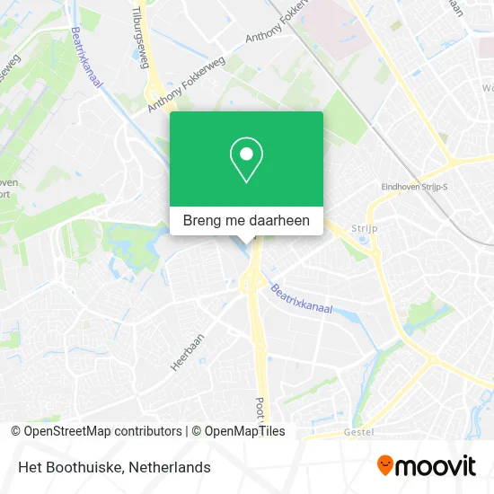 Het Boothuiske kaart