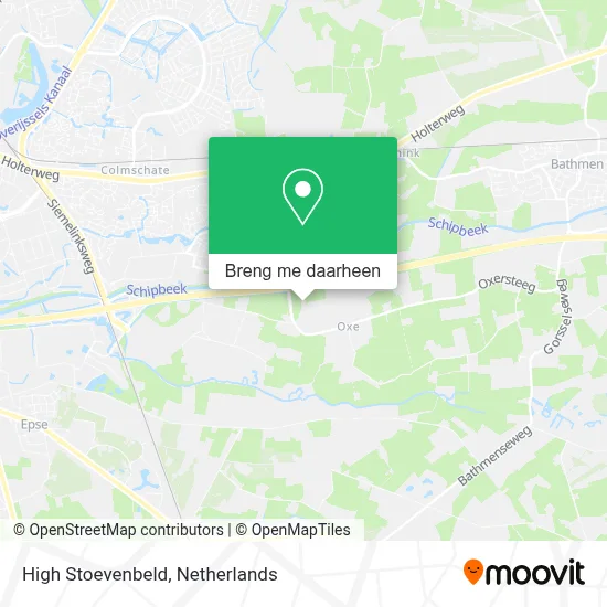 High Stoevenbeld kaart