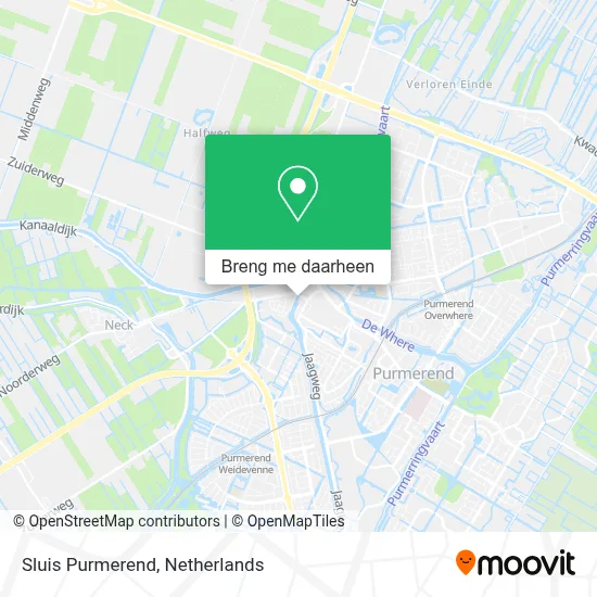 Sluis Purmerend kaart