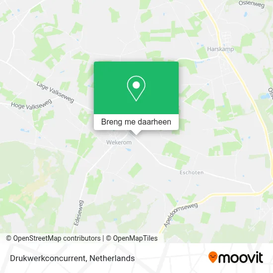 Drukwerkconcurrent kaart