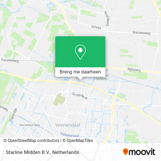 Starline Midden B.V. kaart