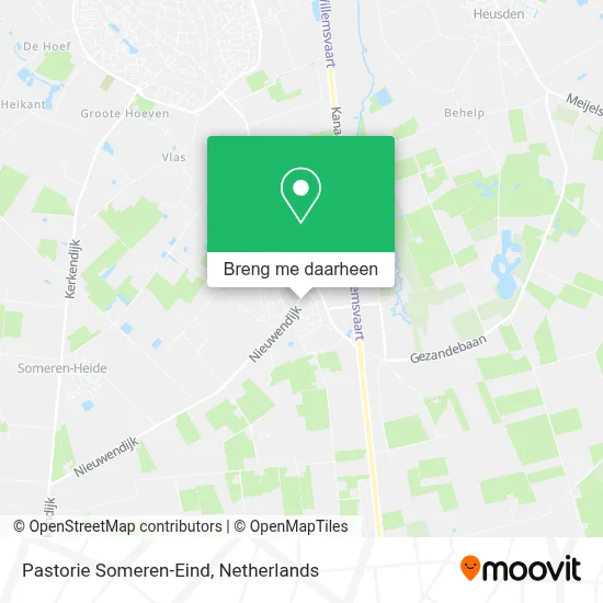 Pastorie Someren-Eind kaart