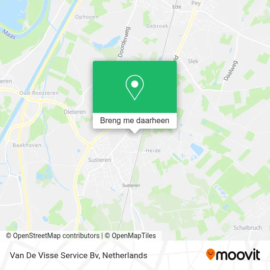 Van De Visse Service Bv kaart
