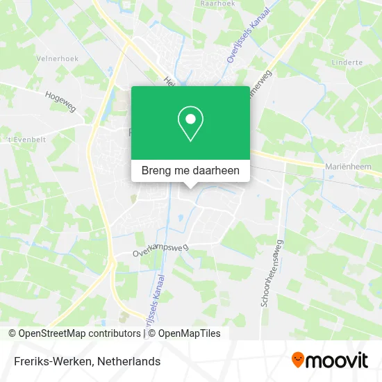 Freriks-Werken kaart