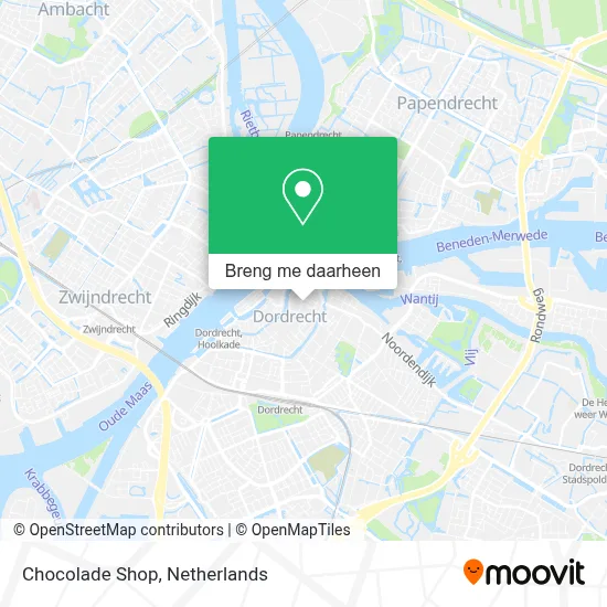 Chocolade Shop kaart