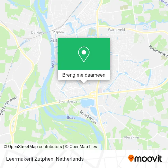 Leermakerij Zutphen kaart