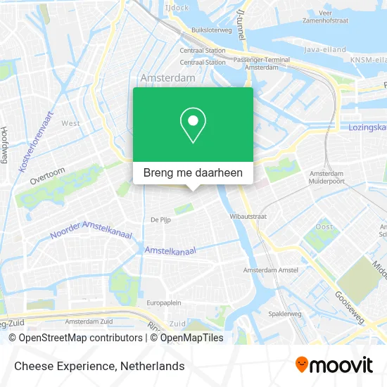 Cheese Experience kaart