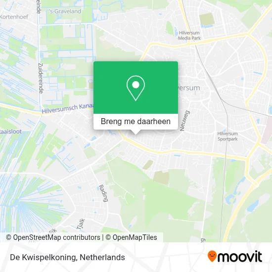 De Kwispelkoning kaart