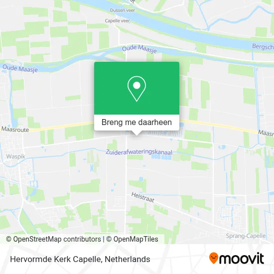 Hervormde Kerk Capelle kaart