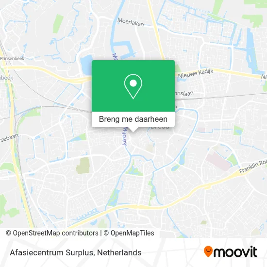 Afasiecentrum Surplus kaart