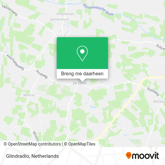 Glindradio kaart