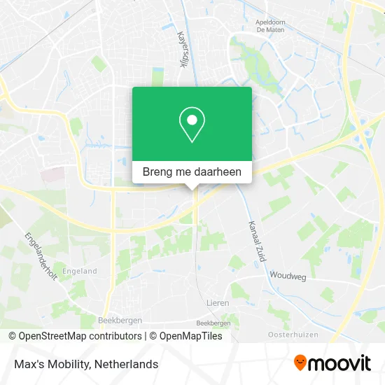 Max's Mobility kaart