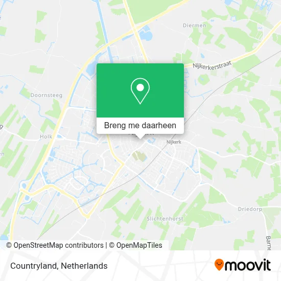Countryland kaart