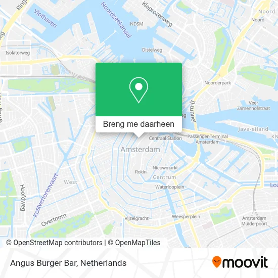 Angus Burger Bar kaart