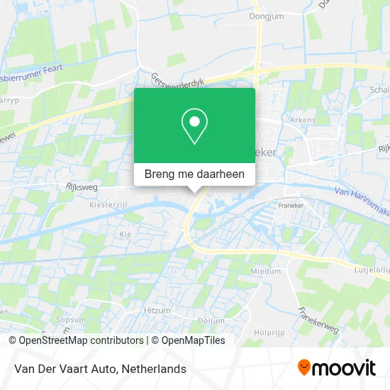 Van Der Vaart Auto kaart