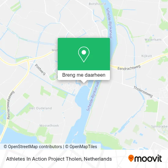 Athletes In Action Project Tholen kaart