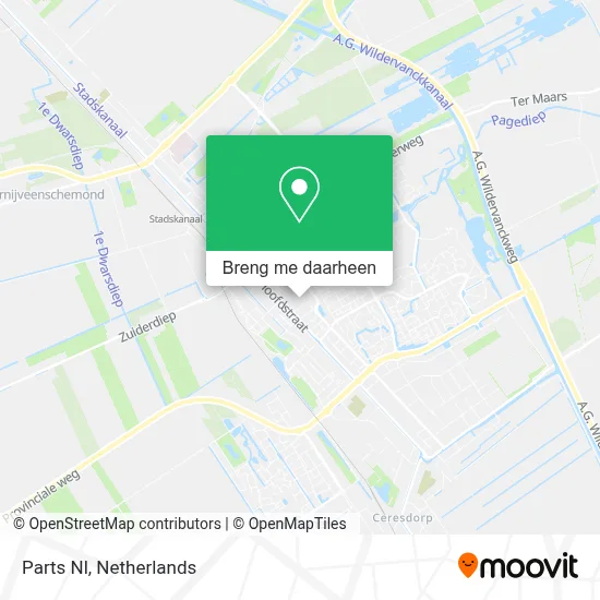 Parts Nl kaart