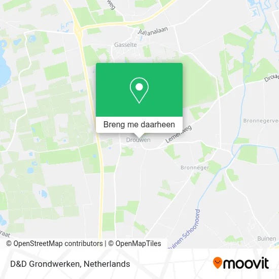 D&D Grondwerken kaart