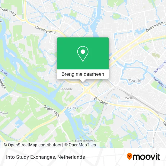 Into Study Exchanges kaart