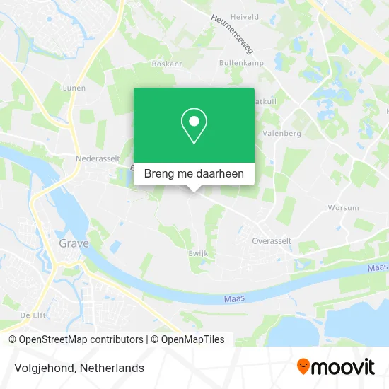 Volgjehond kaart