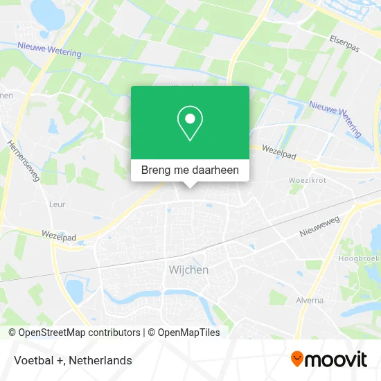 Voetbal + kaart