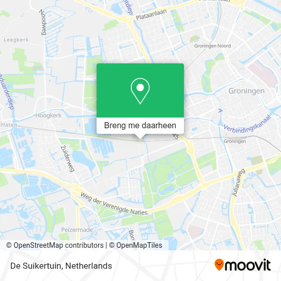 De Suikertuin kaart
