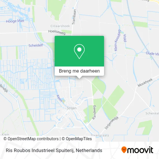 Ris Roubos Industrieel Spuiterij kaart