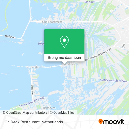 On Deck Restaurant kaart