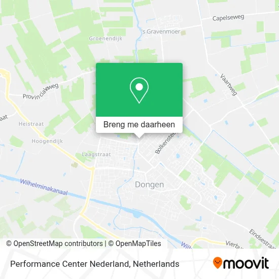 Performance Center Nederland kaart