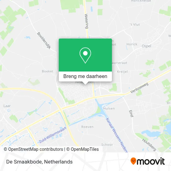 De Smaakbode kaart