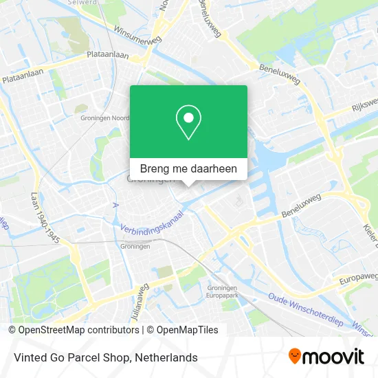 Vinted Go Parcel Shop kaart