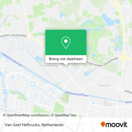 Van Geel Heftrucks kaart