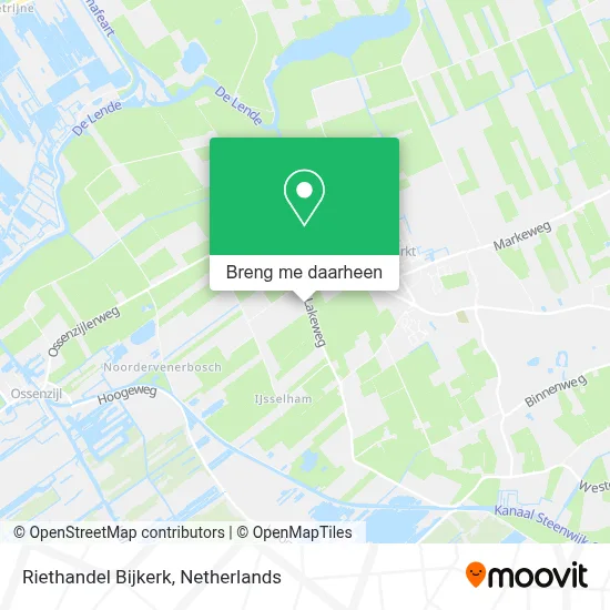 Riethandel Bijkerk kaart