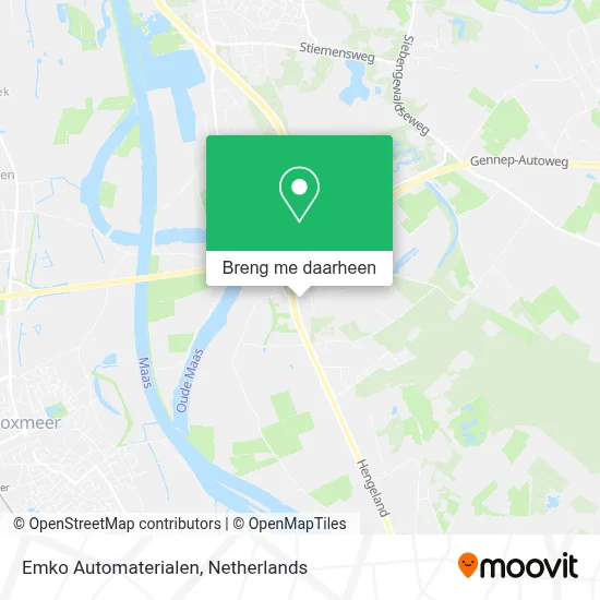 Emko Automaterialen kaart