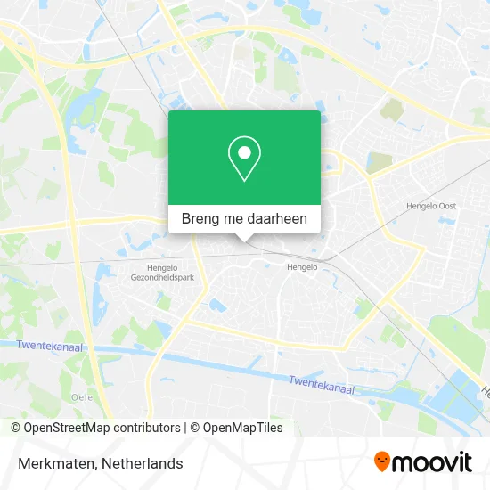 Merkmaten kaart