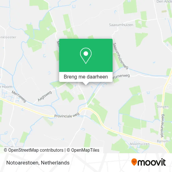 Notoarestoen kaart