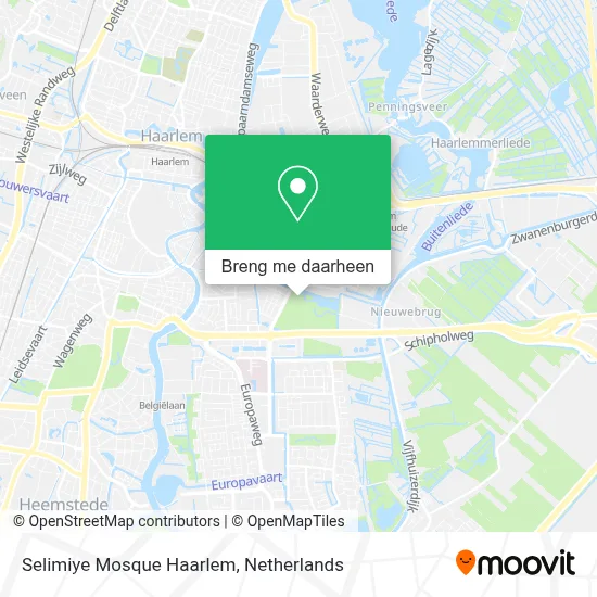 Selimiye Mosque Haarlem kaart