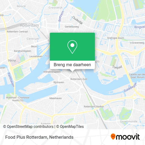 Food Plus Rotterdam kaart