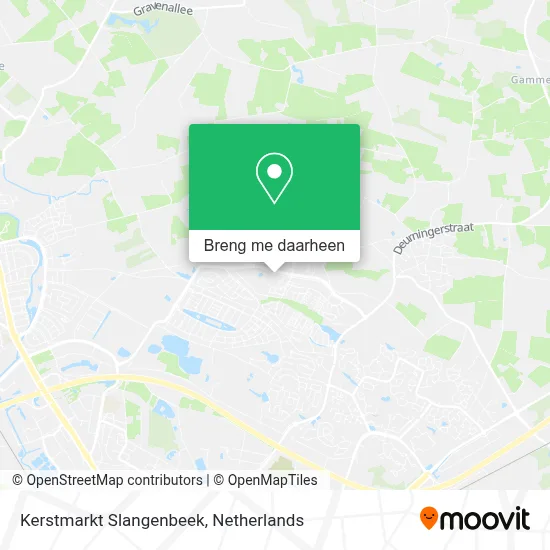 Kerstmarkt Slangenbeek kaart