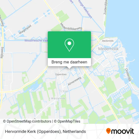 Hervormde Kerk (Opperdoes) kaart