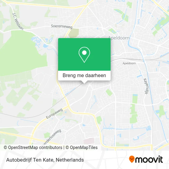 Autobedrijf  Ten Kate kaart