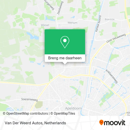 Van Der Weerd Autos kaart