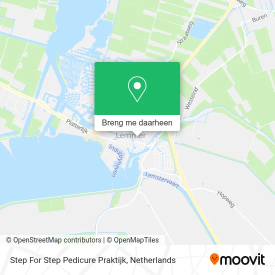 Step For Step Pedicure Praktijk kaart