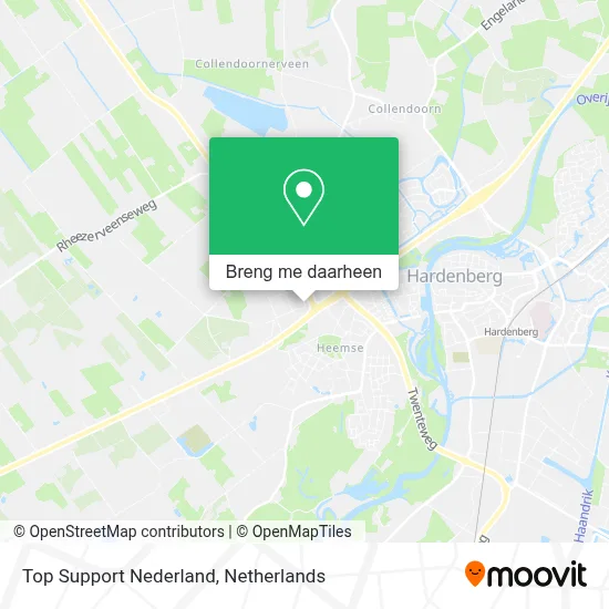Top Support Nederland kaart