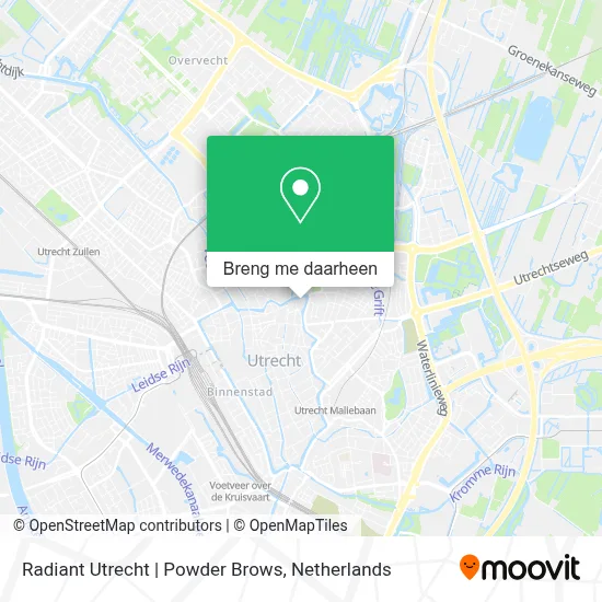 Radiant Utrecht | Powder Brows kaart