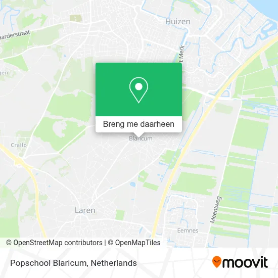 Popschool Blaricum kaart