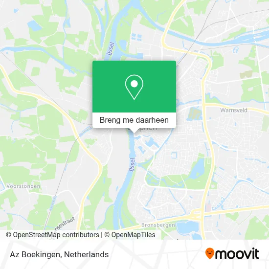 Az Boekingen kaart