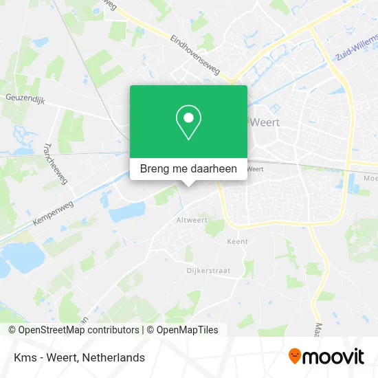 Kms - Weert kaart