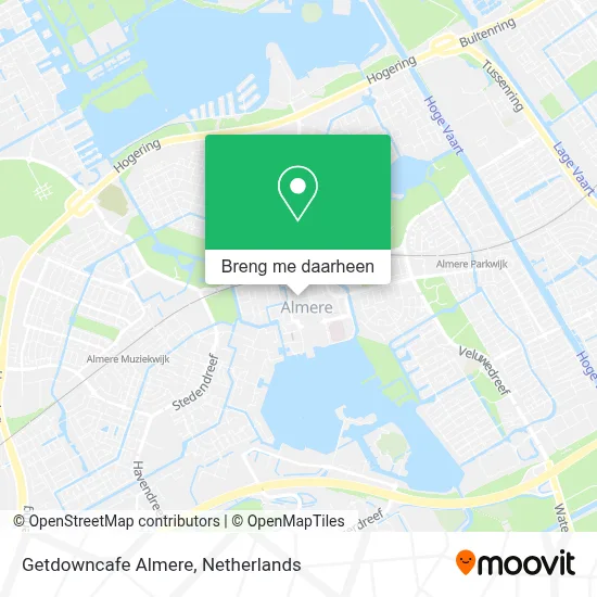 Getdowncafe Almere kaart
